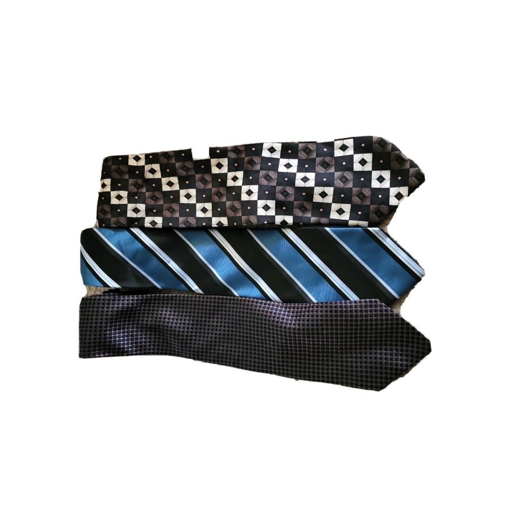 LOT 3 100% SILK MEN'S TIES Pre-owned